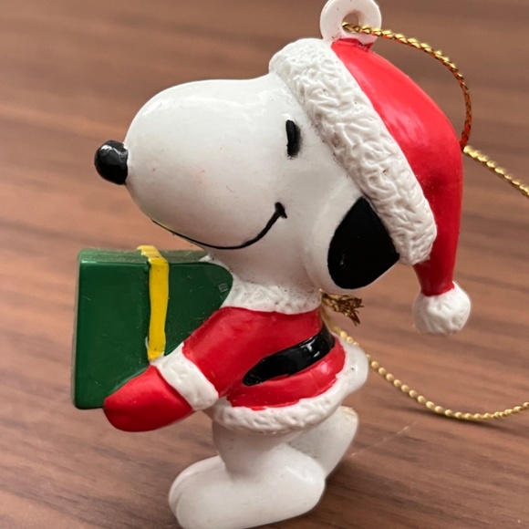 Snoopy/Woodstock/Peanuts Christmas ornaments Set(2) Holiday Vintage. - Picture 4 of 8